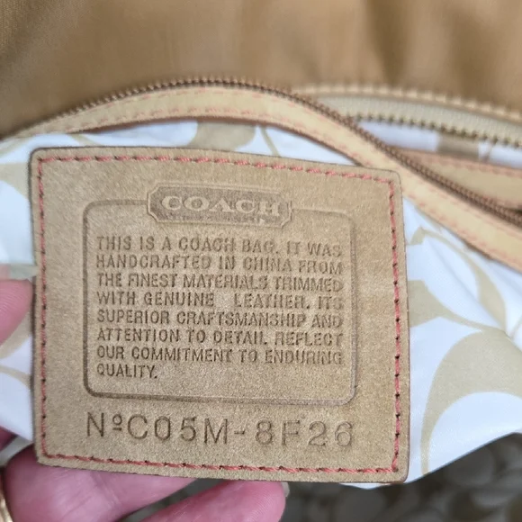 Coach Gold Tote EUC - Picture 9 of 13